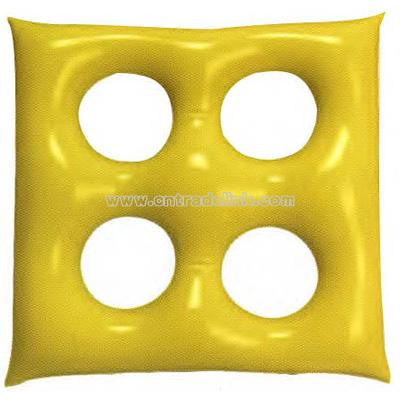 Inflatable square shape cushion
