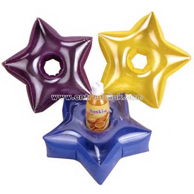 Inflatable star shape drink holder