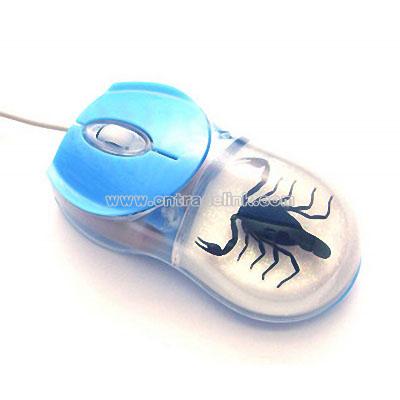 Insect Amber USB Optical Computer Mouse