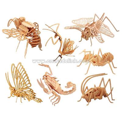 Insects 3D Wooden Puzzle