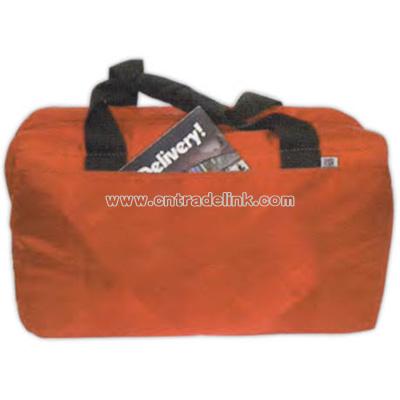 Insulated leakproof 420 denier nylon 48 pack cooler bag with literature pocket