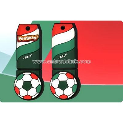 Itali Soccer USB Flash Drives