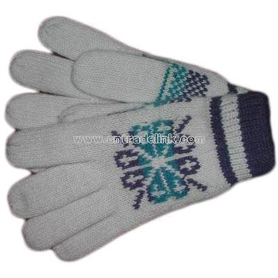 Jacquard Knitted Gloves