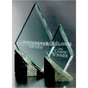 Jade crystal diamond award