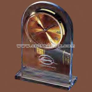 Jade glass arch shape clock