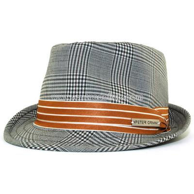 Jakob Plaid Fedora hat