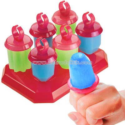 Jewel Popsicle Molds (set of 6)