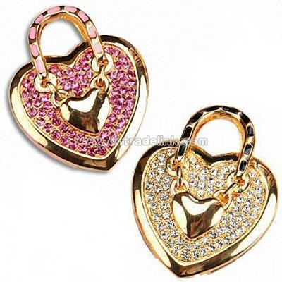 Jewelry Heart Shape USB Flash Drive