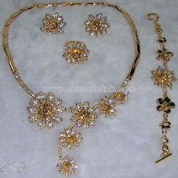Jewelry Set (Necklace & Earring & Bracelet & Ring)