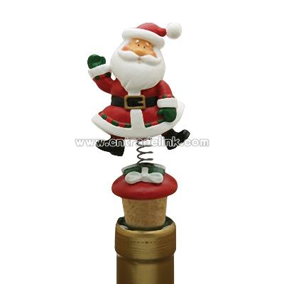 Jiggle Christmas Bottle Toppers (Santa)