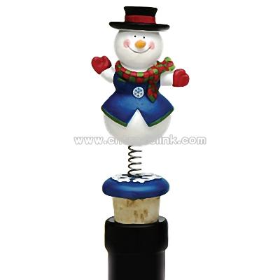 Jiggle Christmas Bottle Toppers (Snowman)