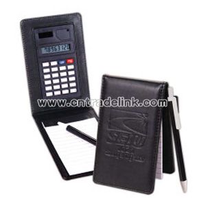 Jotter pad with calculator