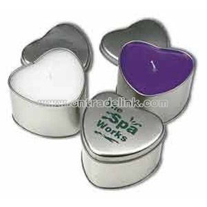 Jumbo Heart Candle Tin