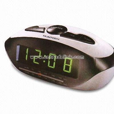 Jumbo LED Alarm Clock with AM/FM Radio