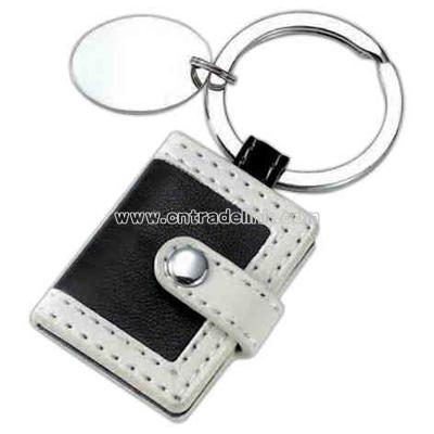 Key tag with Polyurethane leatherette