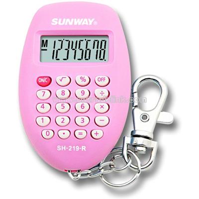 Keychain Calculator Pink