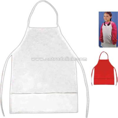 Kid size polyester / cotton twill apron