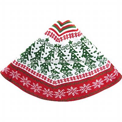 Knitted Christmas Tree Tree Skirt