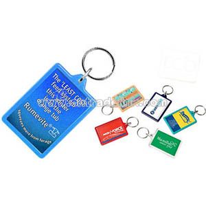 LARGE RECTANGULAR RECYCLED KEYCHAIN