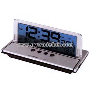 LCD atomic desk clock with alarm