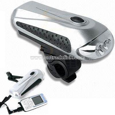 LED Bicycle Light with Mobile Phone Charger