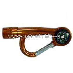 LED Carabiner with Compass