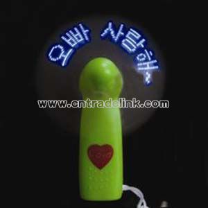 LED Flash Message Fan