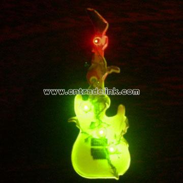 LED Flashing Pin With Print Logo
