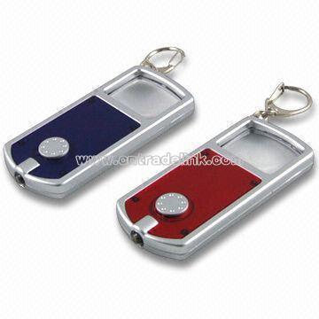 LED Keychain with Magnifier