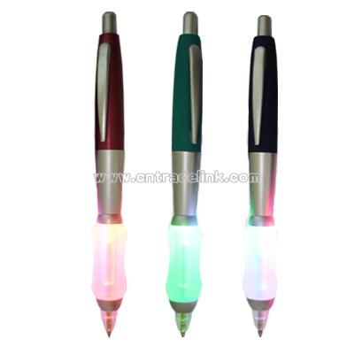 LED Light Pens with Silicone Grip and Push Action