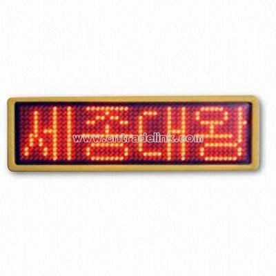 LED Name Badge