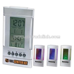 LED desk tower clock with alarm