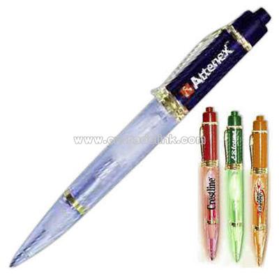 LED glow barrel metal pen