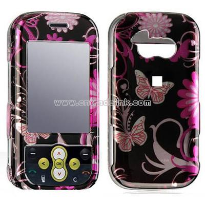 LG Neon Crystal Case with Pink Butterfly Design