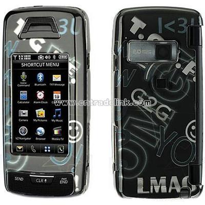 LG Voyager 10000 Text Style #2 Design Crystal Case