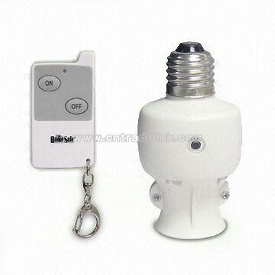 Lamp Holder with Wireless Remote Control and Low Power Consumption