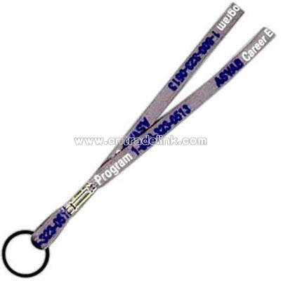 Lanyard With Rubber O-Ring - Polyester lanyard