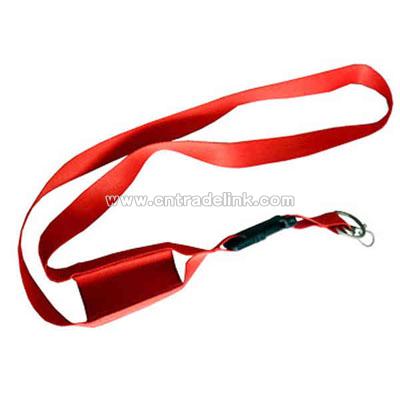 Lanyard with cell phone holder