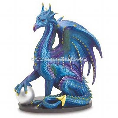 Large Blue Dragon Statue