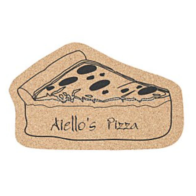 Large Cork Coaster - Pizza Slice