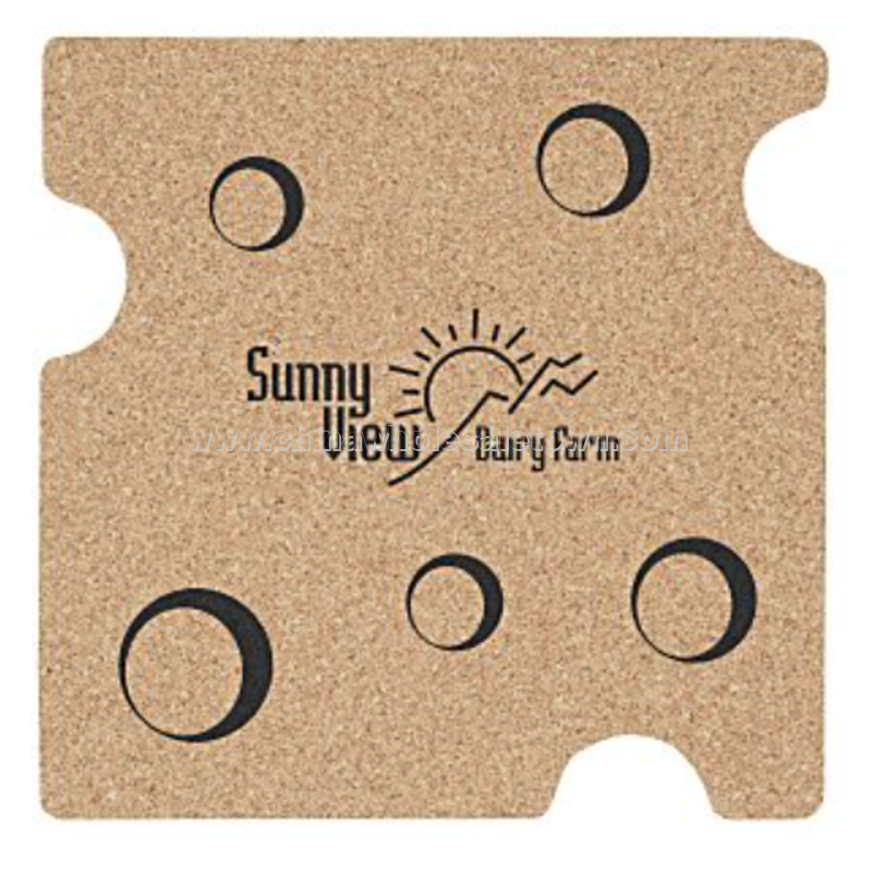 Large Cork Coaster - Swiss Cheese