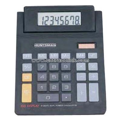 Large display desktop calculator