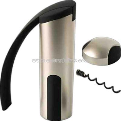 Laser Engraving - Corkscrew with champagne color body and plastic foil cutter