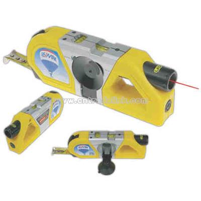 Laser level tape measure