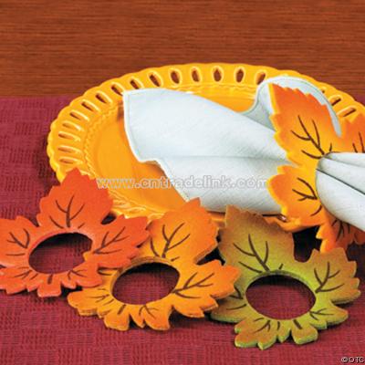 Leaf Napkin Rings