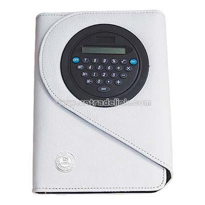Leather Cover Organizer With Calculator