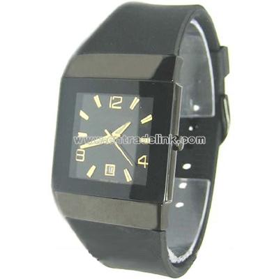 Leather Strap Watch
