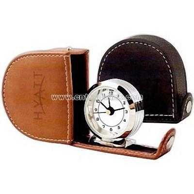 Leather Travel clock