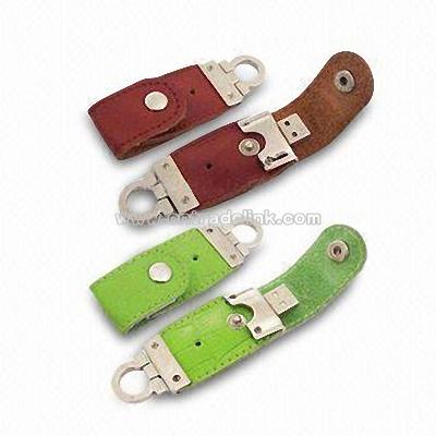 Leather USB Flash Memory Stick