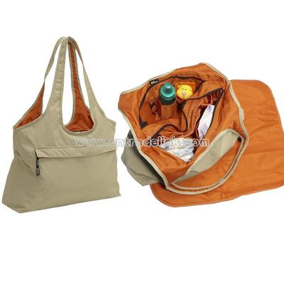 Leather Versatile Diaper/Sports bag